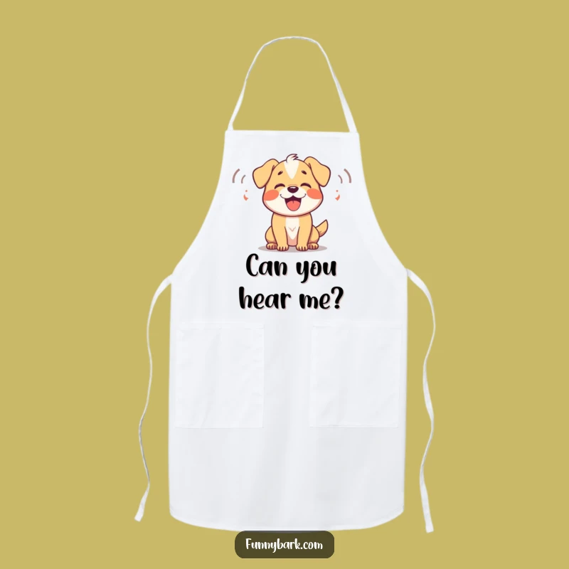 Funny Dog Barking Apron: Kitchen Woofs, Fun Cooking Gear, Perfect Funny Gift