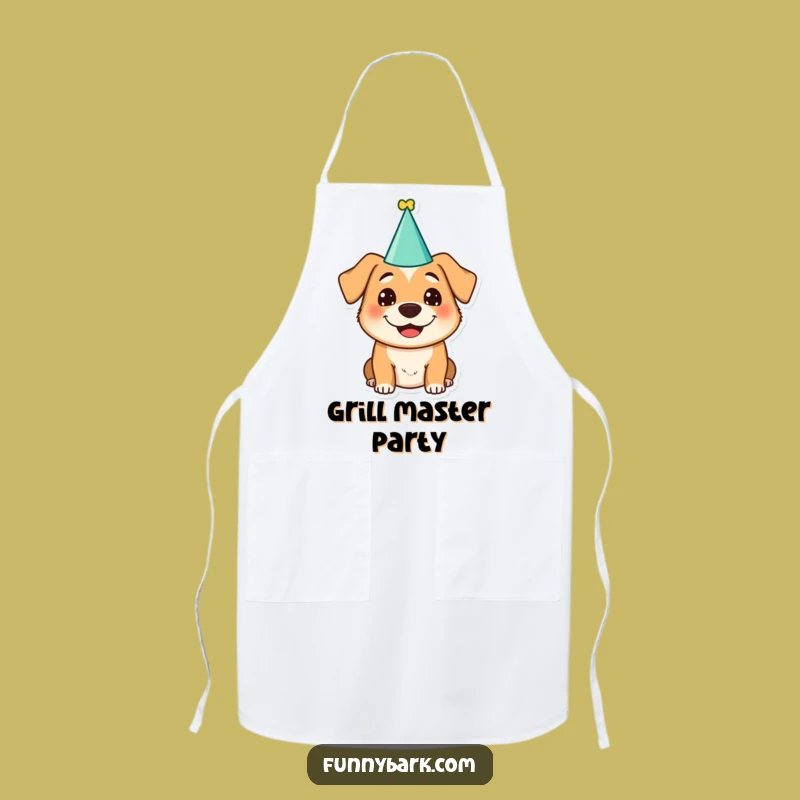 Funny Dog Party Apron: Cook Up Some Festive Fun!
