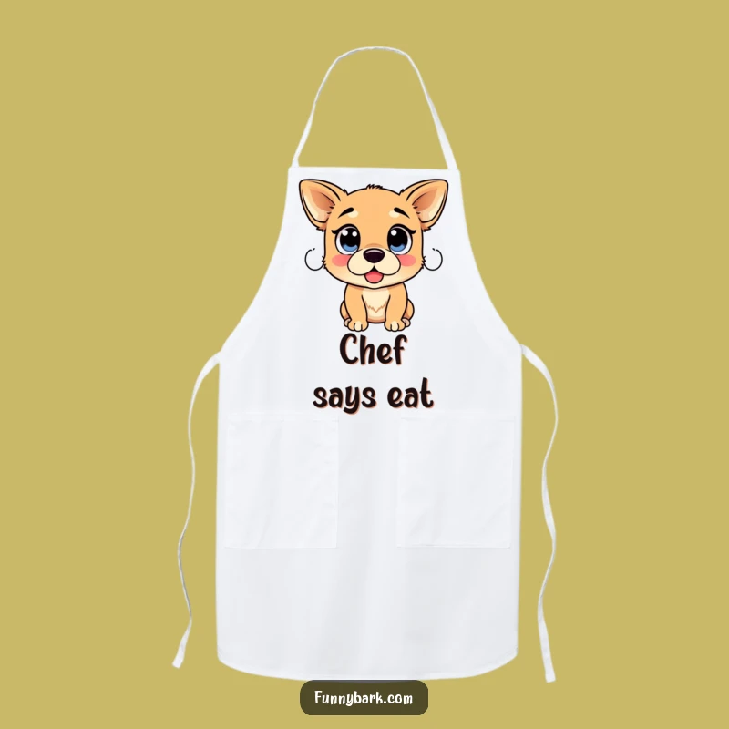 Funny Dog Proclamation Apron - Expressive Pup Chef Gift