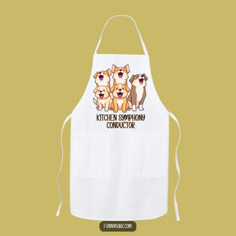 Funny Chef Dog Barking Apron: Cook Up Some Laughs in the Kitchen