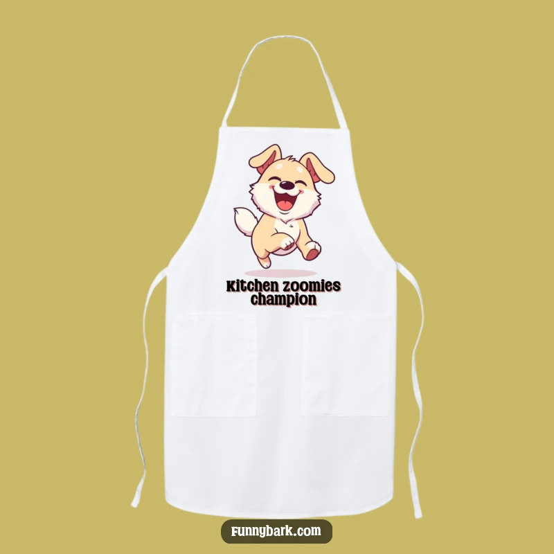 Funny Joyful Dog Chef Apron - Energetic Runner Fun, Perfect Funny Gift!