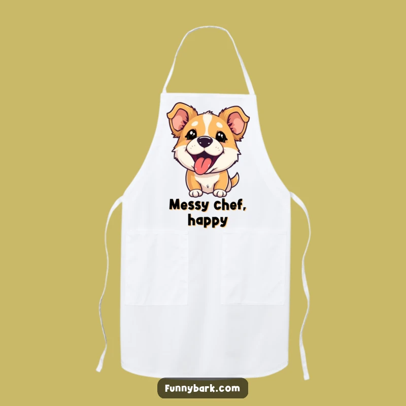 Funny Kitchen Playful Bark Apron: Cook with Canine Merriment