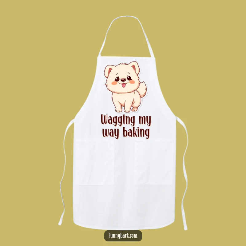 Funny Fluffy Dog Apron - Cooking with Excitement!
