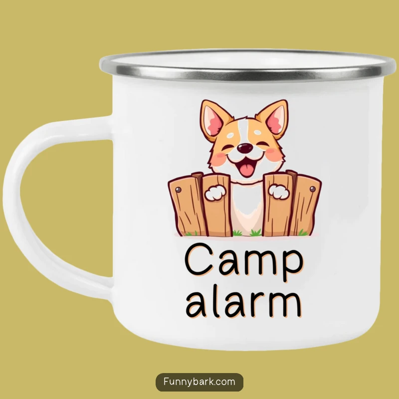 Funny Barking Dog Camping Mug - Adventure Ready
