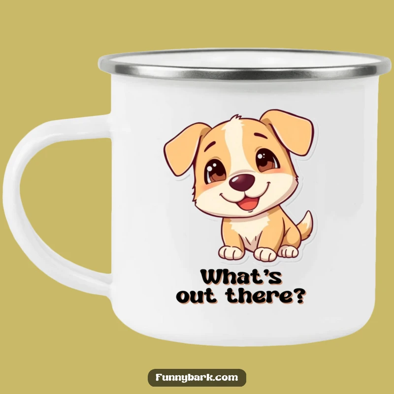 Funny Dog Camping Mug: Enjoy Your Adventure with This Curious Gift