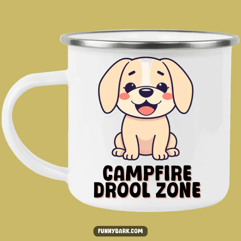 Funny Dog Silhouette Camping Mug - Happy Trails!
