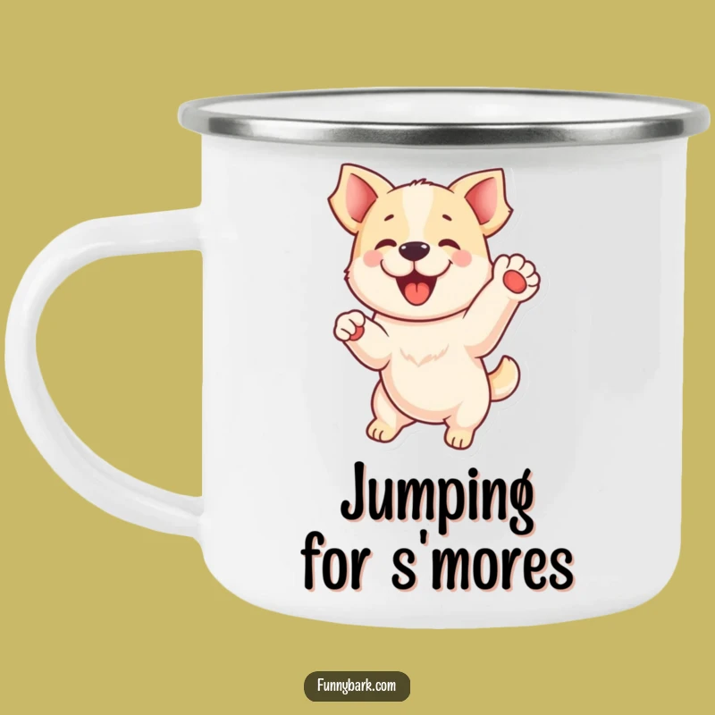 Funny Playful Dog Camping Mug - Trail Jumper!