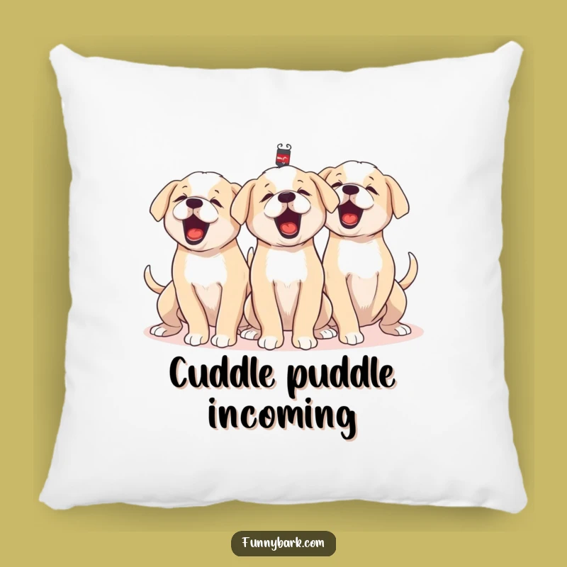 Funny Puppy Pack Pillow Comfy Canine Cushion Hilarious Group Gift