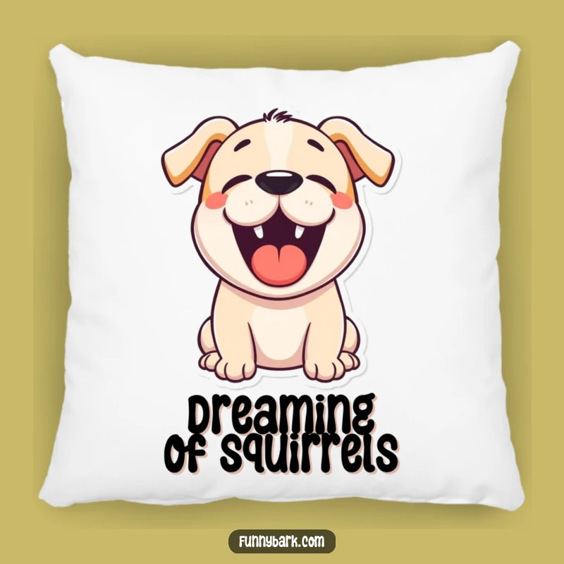 Funny Happy Barking Dog Pillow: Cuddle Up with Hilarious Canine Charm, a Cute Gift