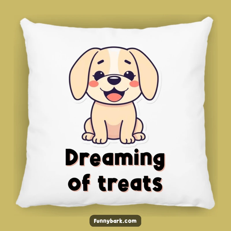 Funny Dog Silhouette Pillow - Cozy Happy Droopy Friend
