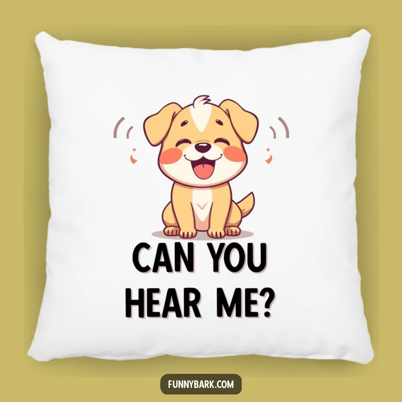 Funny Dog Barking Pillow: Cozy Sounds of Joy, Adorable Accent, Perfect Funny Gift