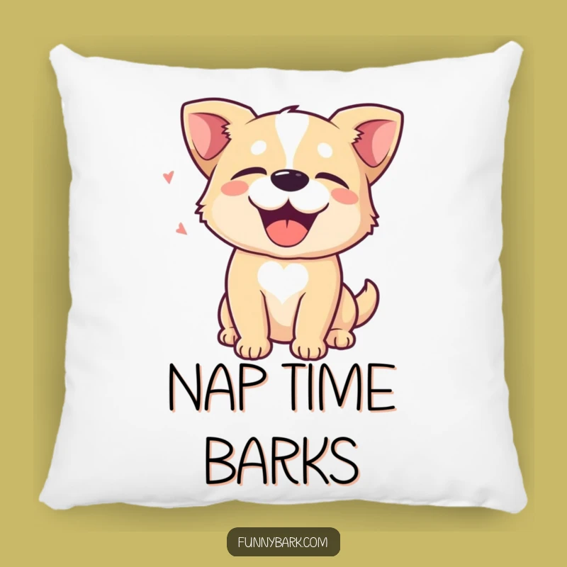 Funny Dog Bliss Pillow: Ultimate Comfort with Happy Bark Vibes, Great Gift!