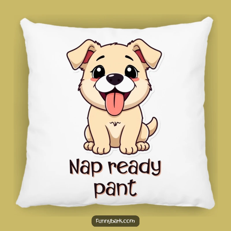 Funny Panting Dog Pillow - Cozy Comfort With Comedic Canine Cuteness