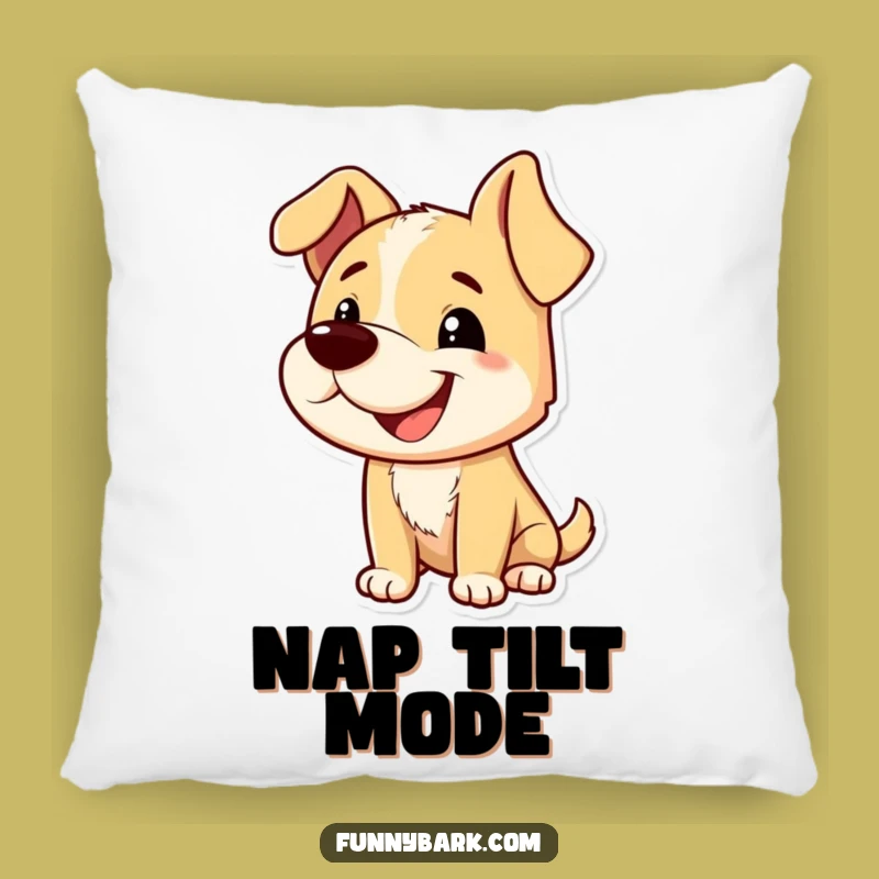 Funny Grinning Dog Pillow - Cozy Comfort With Comedic Canine Charm