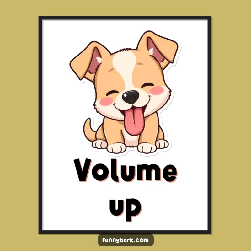 Funny Dog Barking Digital Art Print: Unleash Hilarious Art Today!