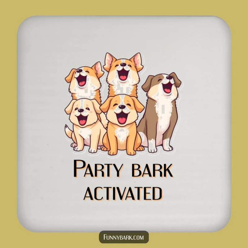Funny Dog Barking Coasters: Protect Surfaces with Canine Comedy