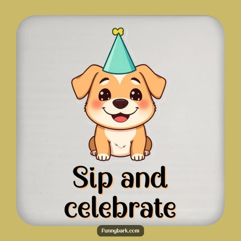 Funny Dog Party Coasters: Protect Your Surfaces with Canine Fun!