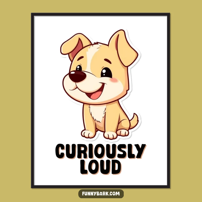 Funny Grinning Dog Poster - Add Playful Humor To Your Walls With This Art