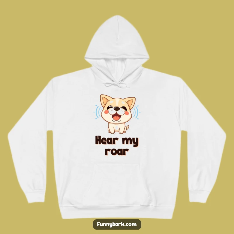Cozy Funny Dog Barking Sound Waves Hoodie - Warm Comfort for Dog Lovers
