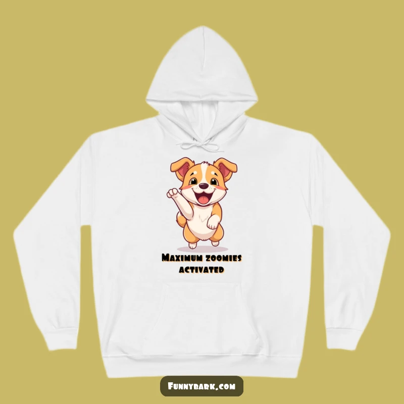Cozy Funny Dog Jumping Hoodie: Warmth and Wags with a Happy Bark, Best Humorous Gift