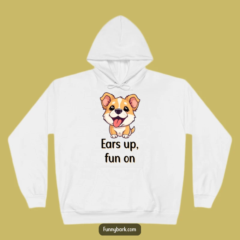 Cozy Funny Playful Pup Hoodie: Merriment and Warmth for Dog Fans