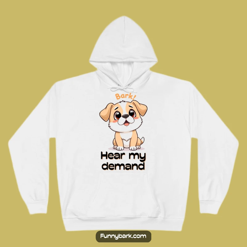 Cozy Funny Dog Hoodie: 'Bark Bark' Expectant Pup Sweatshirt - Warm & Hilarious Gift