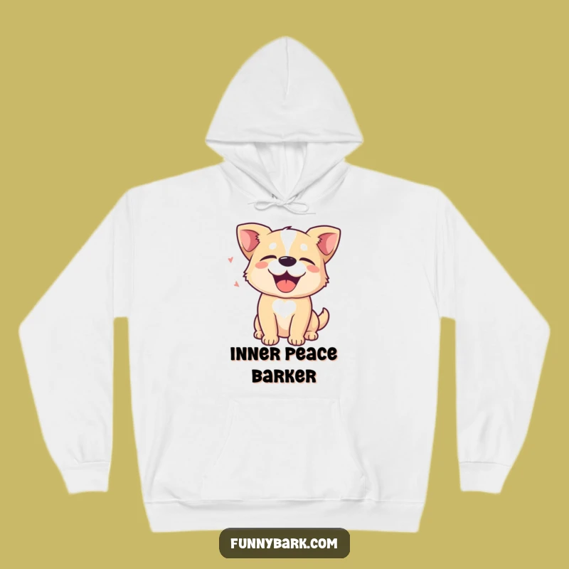 Cozy Funny Dog Bliss Hoodie: Snuggle into Happy Barks, Best Humorous Gift!