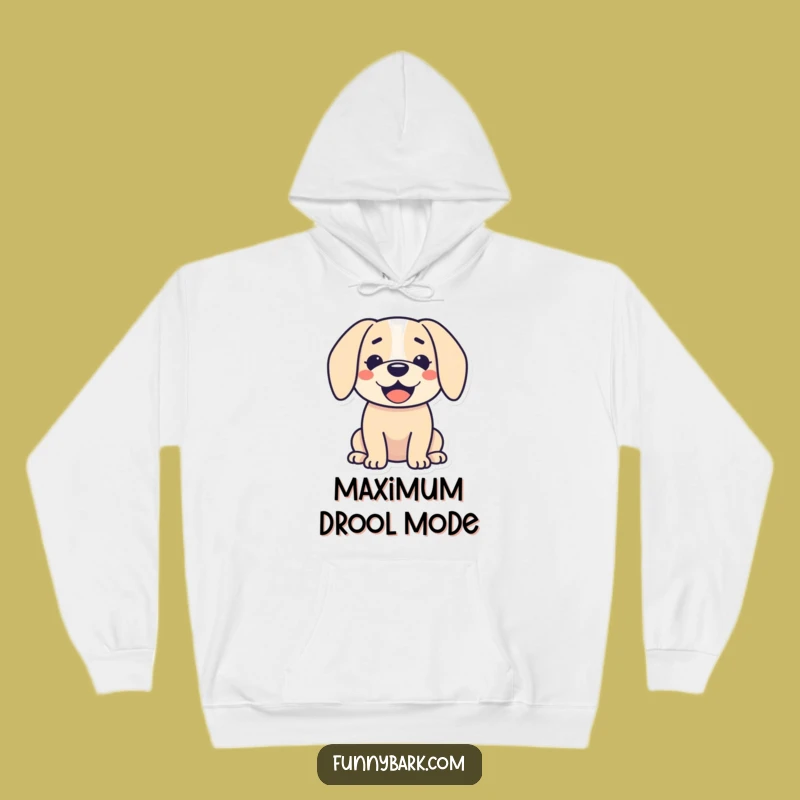 Funny Dog Silhouette Hoodie - Comfy Happy Droopy Ears