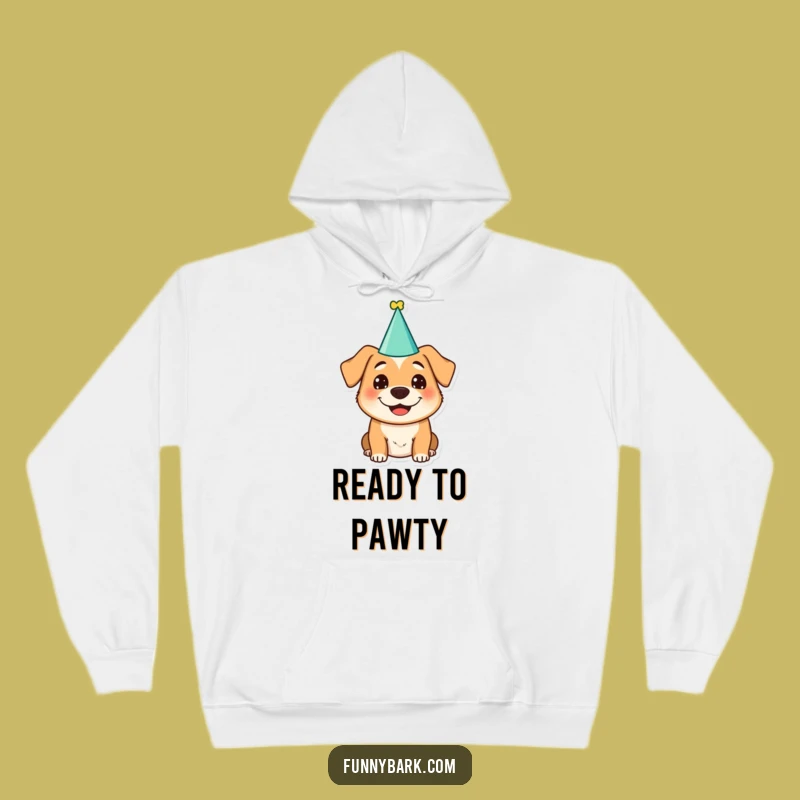 Cozy Funny Dog Party Hoodie: Snuggle Up with Canine Cheer!
