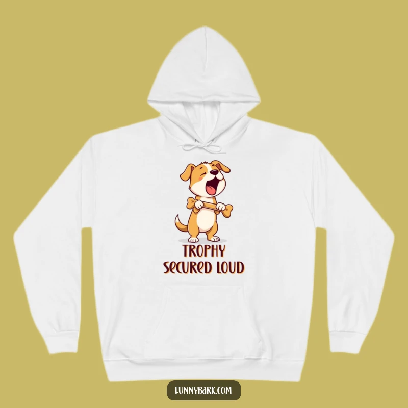 Cozy Funny Bone Guardian Hoodie: Standing Bark Sweatshirt - Warm & Hilarious Gift