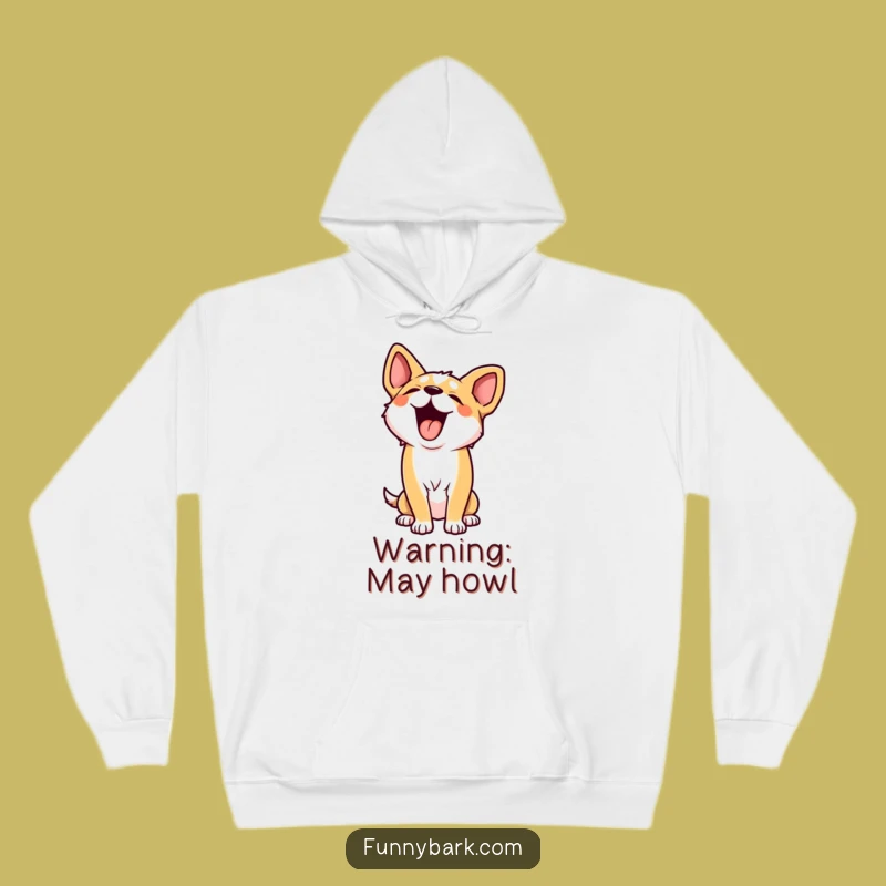 Funny Howling Dog Hoodie - Stay Cozy and Comedic With This Warm Gift