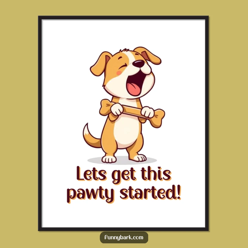 Funny Dog Barking Printable Wall Art: Free Downloadable Humorous Dog Decor