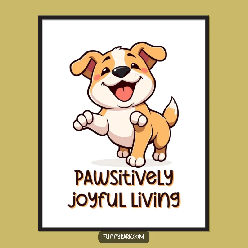 Funny Free Printable Wall Art: Pounce Bark Dog Art, Humorous Downloadable Decor!