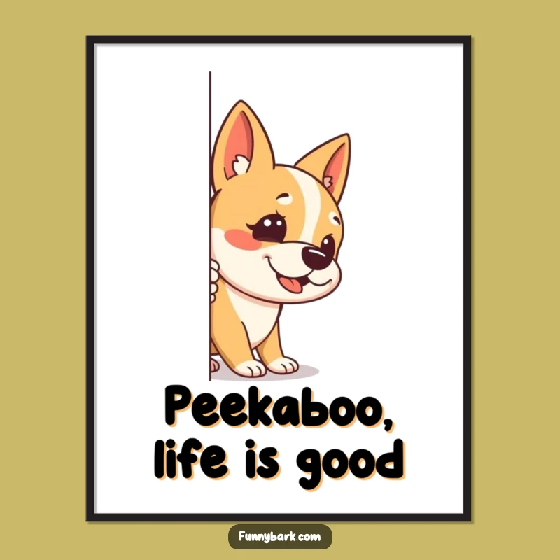 Funny Free Printable Wall Art: Sneaky Bark Dog Art, Humorous Downloadable Decor!