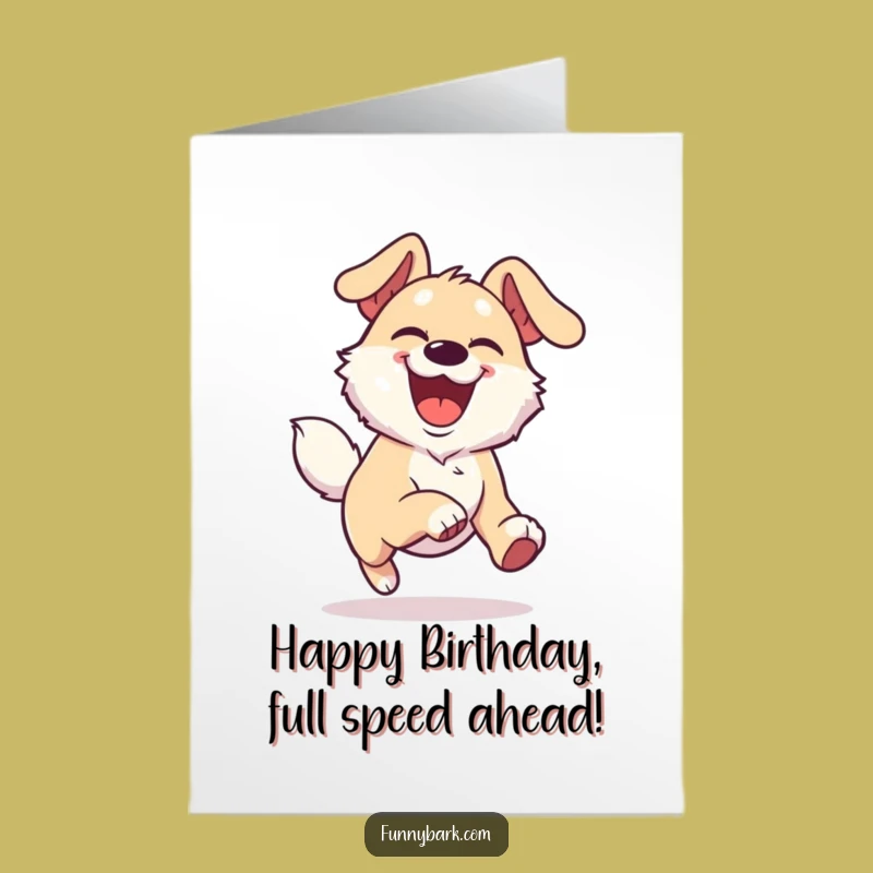 Free Printable Birthday Dog Card: Funny Downloadable for an Energetic Celebration