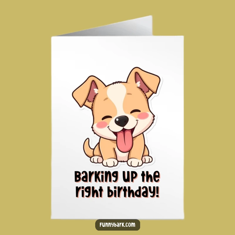 Funny Free Printable Birthday Card: Barking Dog Wishes for a Howling Good Time