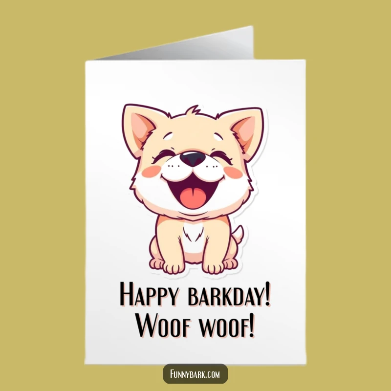 Free Printable Dog Birthday Card: Joyful Barking Exuberance Downloadable Gift!