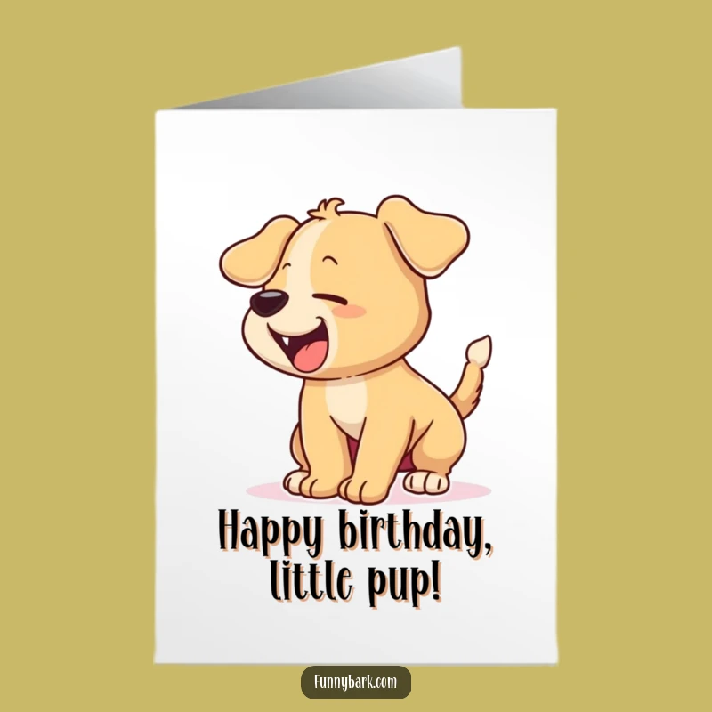 Funny Free Printable Puppy Birthday Card - Wagging Tail Downloadable Joy