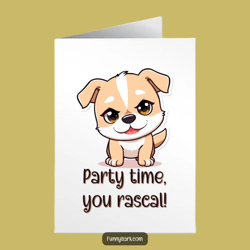 Free Printable Birthday Dog Card: Funny Downloadable for a Mischievous Celebration
