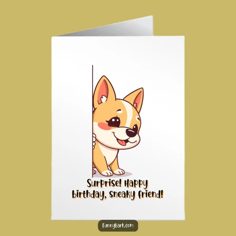 Free Printable Birthday Card: Sneaky Bark Dog, Hilarious Downloadable Gift!