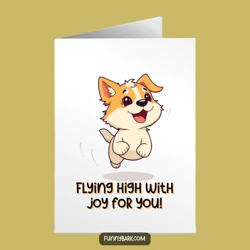 Free Printable Congrats Card: Speedy Bark Dog, Humorous Downloadable Gift!