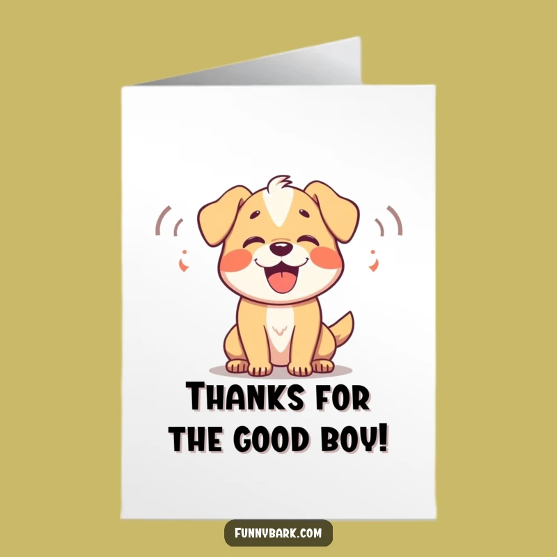 Free Printable Dog Thank You Card: Barking Thanks Download