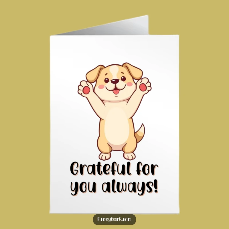 Free Printable Thank You Card: Dog Expressing Thanks, Humorous Downloadable Gratitude