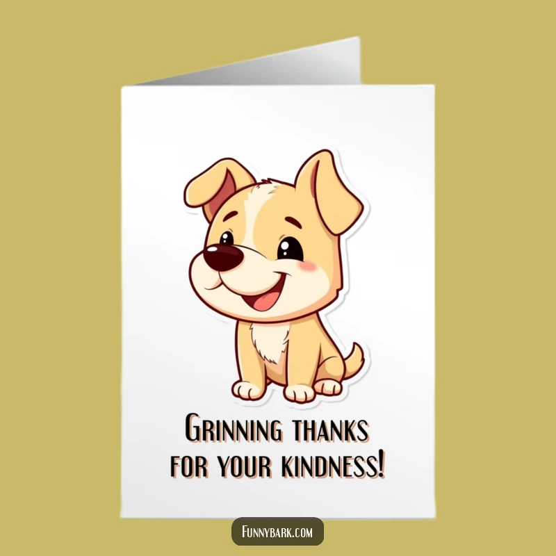 Free Printable Thank You Card: Grinning Dog Bark, Cheerful Thanks, Easy Downloadable Gift