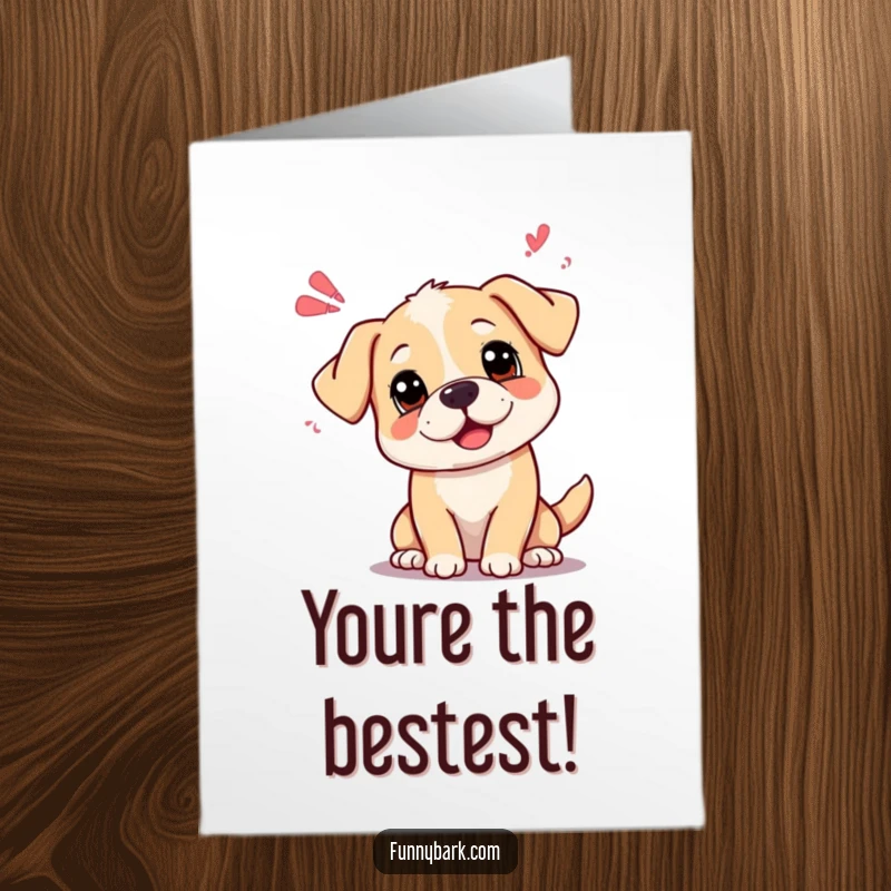 Funny Free Printable Thank You Card featuring a dog with a curious head tilt, sending thanks via sound waves.