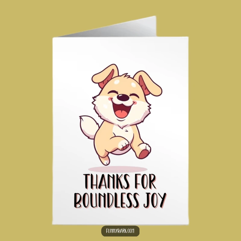 Free Printable Thank You Dog Card: Funny Downloadable for Joyful Gratitude