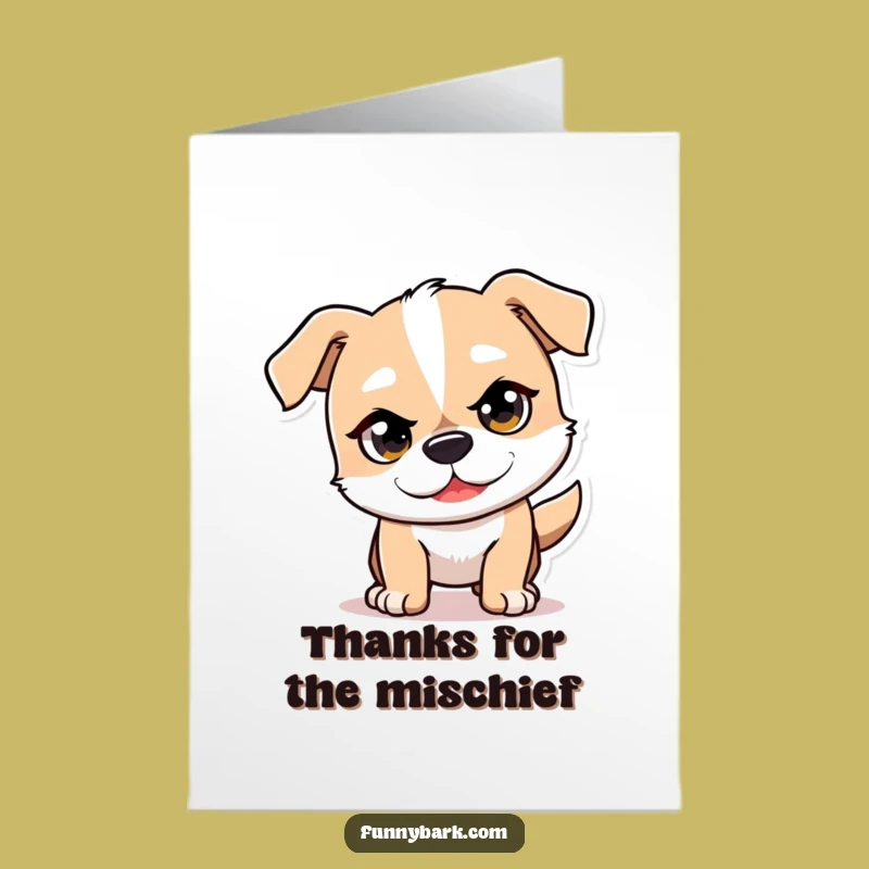 Free Printable Thank You Dog Card: Funny Downloadable for Playful Gratitude
