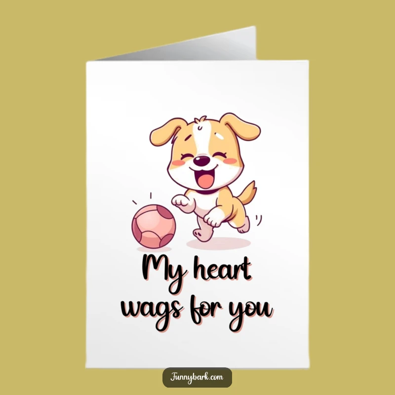 Free Printable Dog Thank You Card: Adorable Ball Chase for a Grateful Downloadable Gift