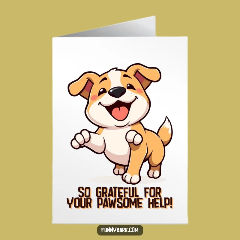 Free Printable Thank You Card: Playful Bark Dog Thanks, Downloadable Humor Gift!