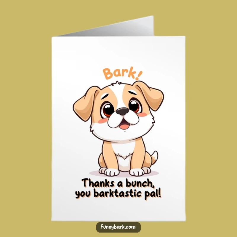 Free Printable Thank You Card: Grateful Bark Dog, Downloadable Humor Gift!
